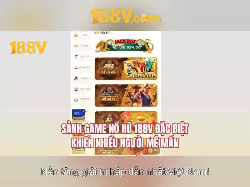 trải nghiệm slot 188v